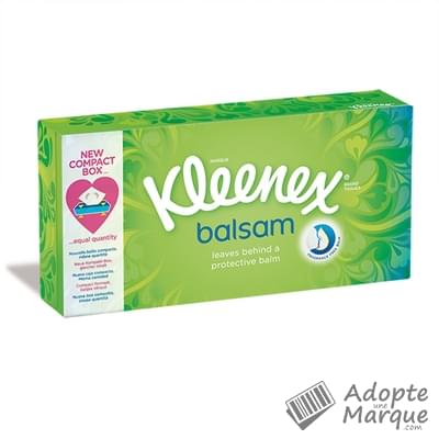 Kleenex Mouchoirs en papier Balsam La boîte de 80 mouchoirs