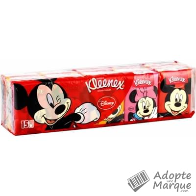 Kleenex Mouchoirs en papier Disney Les 15 mini-étuis - 105 mouchoirs