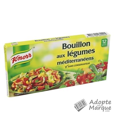 Knorr Bouillon aux Légumes Méditerranéens Le paquet de 12 tablettes - 132G