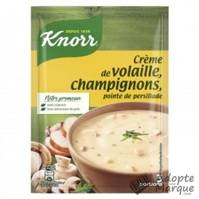 Knorr Les Soupes Déshydratées - Crème de Volaille & Champignons Le sachet de 75G