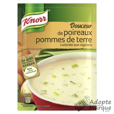 Knorr Les Soupes Déshydratées - Douceur de Poireaux & Pommes de terre cuisinée aux Oignons Le sachet de 80G