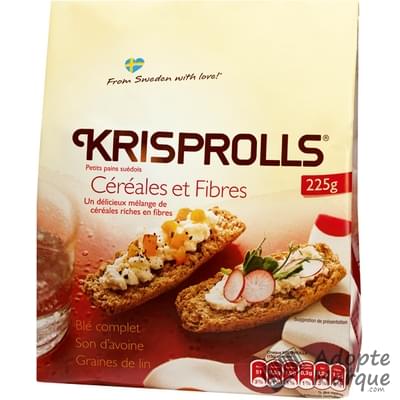 Krisprolls Petits pains Suédois Céréales & Fibres Le paquet de 225G