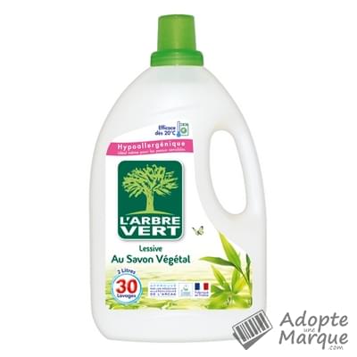 L'Arbre Vert Lessive Liquide au Savon Végétal Le bidon de 2L (30 lavages)