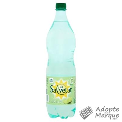 La Salvetat Eau minérale naturelle gazeuse aromatisée au citron vert "La bouteille de 1,25L"