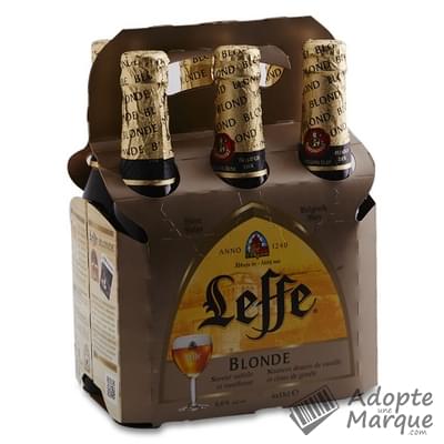 Leffe Bière Blonde d'Abbaye Belge - 6,6% vol. Les 6 bouteilles de 33CL