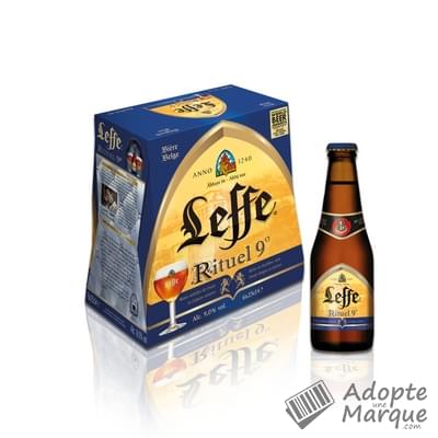 Leffe Rituel - Bière d'Abbaye Belge au Caractère Prononcé - 9% vol. Les 6 bouteilles de 25CL