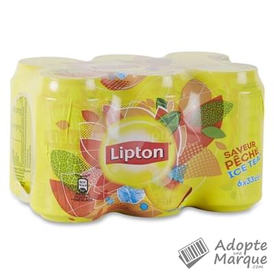 Lipton Ice Tea Thé glacé saveur Pêche Les 6 canettes de 33CL