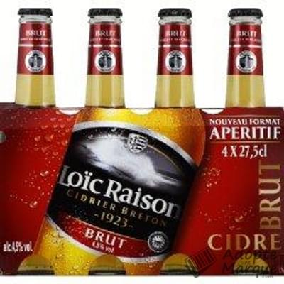 Loïc Raison Cidre Brut - 4,5% vol. "Les 4 bouteilles de 27,5CL"