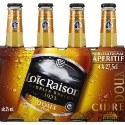Loïc Raison Cidre Doux - 2% vol. "Les 4 bouteilles de 27,5CL"