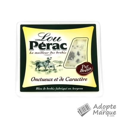 Lou Pérac Bleu de Brebis 34%MG Le fromage de 125G