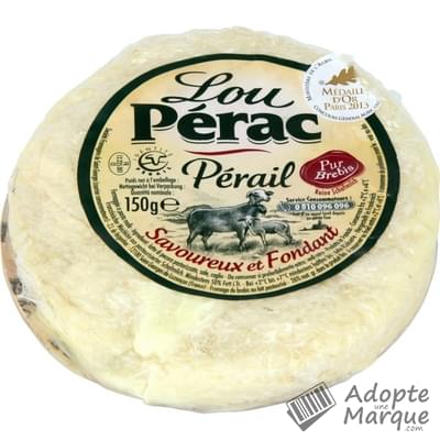 Lou Pérac Pérail pur Brebis 26%MG Le fromage de 150G