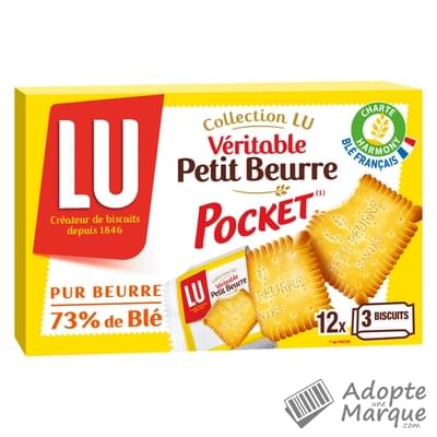 LU Véritable Petit Beurre - 12 Sachets Poket Le paquet de 300G