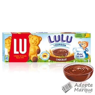 Lulu l'Ourson Gâteaux fourrés au Chocolat Le paquet de 150G