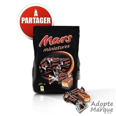 Mars Miniatures Barres de Chocolat au Lait fourrées au Caramel Le sachet de 130G