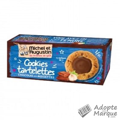 Michel et Augustin Cookies tartelettes Chocolat & Noisettes Le paquet de 115G