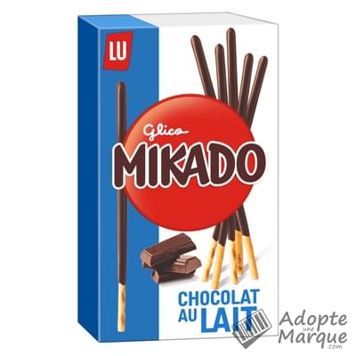 Mikado Biscuits nappés de Chocolat au Lait Le paquet de 90G