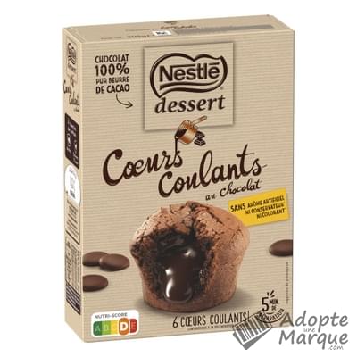 Nestlé Dessert Préparation pour Cœurs Coulants au Chocolat La boîte de 305G