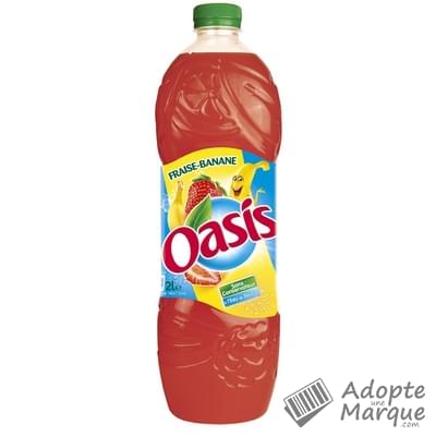 Oasis Boisson rafraîchissante aux fruits - Fraise & Banane La bouteille de 2L