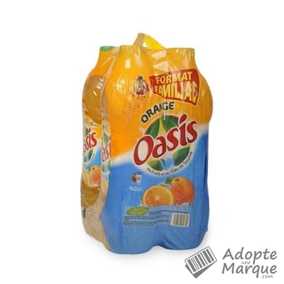 Oasis Boisson rafraîchissante aux fruits - Orange Les 4 bouteilles de 2L
