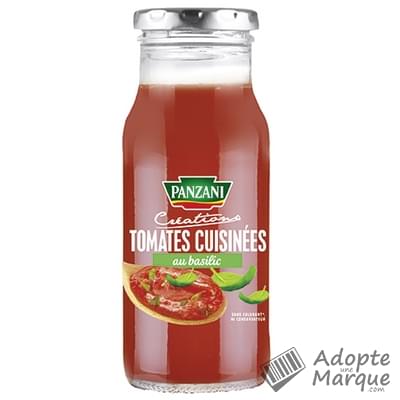 Panzani Créations - Tomates cuisinées au Basilic Le flacon de 350G