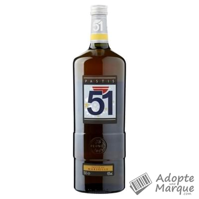 Pastis 51 Pastis de Marseille - 45% vol. "La bouteille de 1,5L"