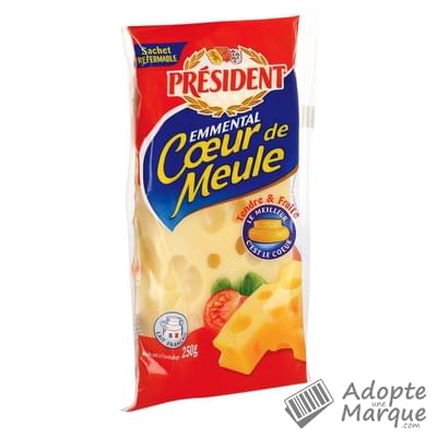 Président Emmental Cœur de Meule - 28%MG Le fromage de 250G