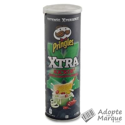 Pringles XTRA - Biscuits apéritif - Goût Kickin' Sour Cream & Onion La boîte de 150G