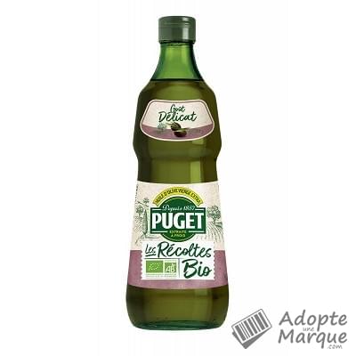 Puget Huile d'Olive vierge extra Bio - Goût Délicat La bouteille de 75CL