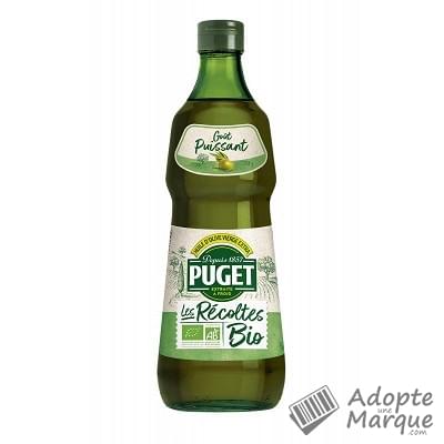 Puget Huile d'Olive vierge extra Bio - Goût Puissant La bouteille de 75CL