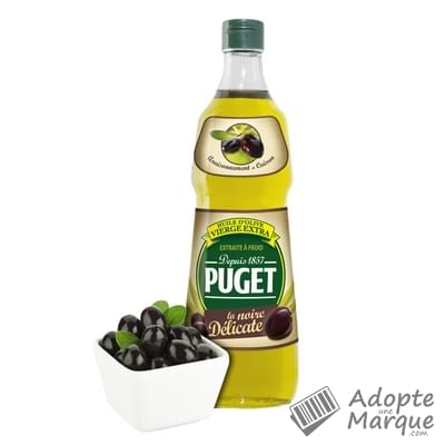 Puget Huile d'Olive vierge extra La Noire Délicate La bouteille de 75CL