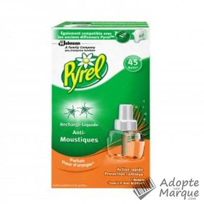 Pyrel Recharge Liquide Anti-Moustiques Parfum Fleur d'oranger La recharge (45 nuits)