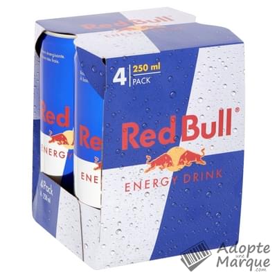 Red Bull Boisson énergisante Les 4 canettes de 250ML