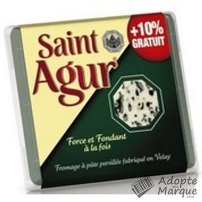 Saint Agur Fromage à pâte persillée 33%MG La barquette de 143G