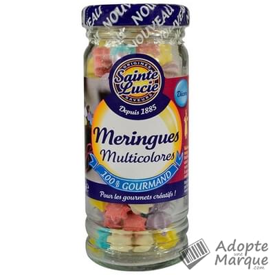 Sainte Lucie Décors à manger Meringues multicolores en sucre Le flacon de 35G