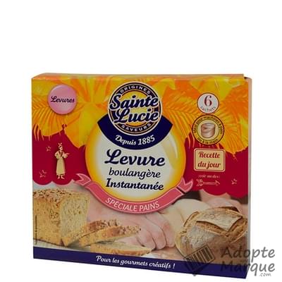 Sainte Lucie Levure de boulangerie spéciale pain Les 6 sachets de 5G - 30G