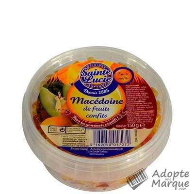 Sainte Lucie Macédoine de fruits confits Le pot de 150G