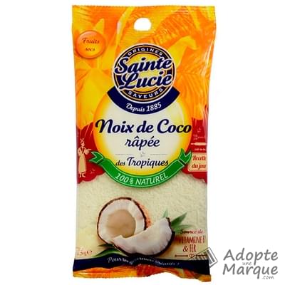 Sainte Lucie Noix de coco rapée des Tropiques Le sachet de 125G