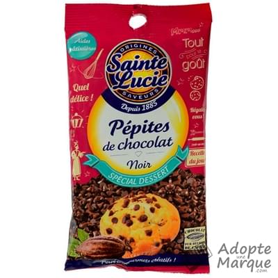 Sainte Lucie Pépites de chocolat noir Le sachet de 125G
