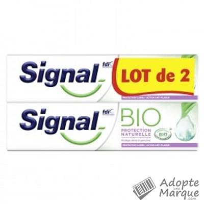 Signal Dentifrice Bio Protection Naturelle Les 2 tubes de 75ML