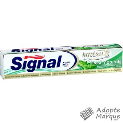Signal Dentifrice Intégral 8 Actions Fresh Naturals Le tube de 75ML