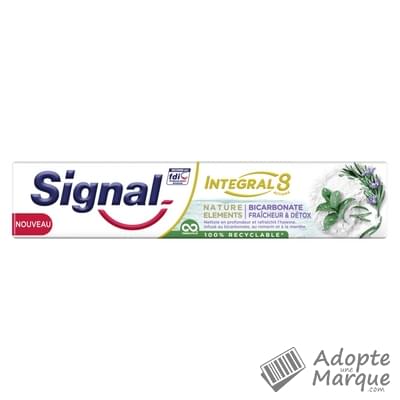 Signal Dentifrice Intégral 8 Actions Nature Eléments Bicarbonate Fraîcheur & Détox Le tube de 75ML