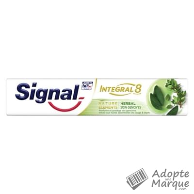 Signal Dentifrice Intégral 8 Actions Nature Eléments Herbal Soin Gencives Le tube de 75ML