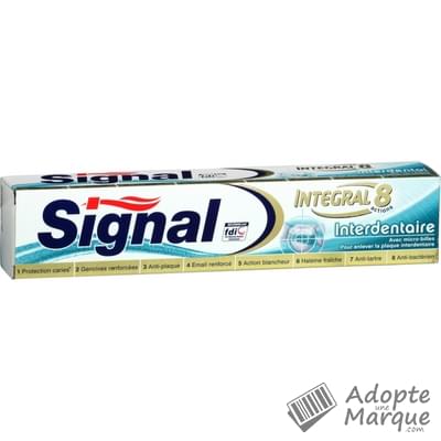Signal Dentifrice Intégral 8 Actions Soin Complet - Interdentaire Le tube de 75ML