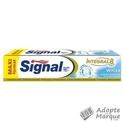 Signal Dentifrice Intégral 8 Actions Soin Complet - White Le tube de 125ML
