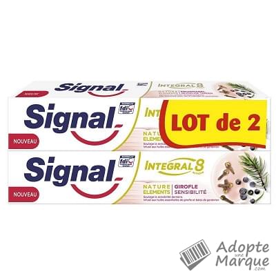 Signal Dentifrice Intégral 8 Girofle sensibilité Les 2 tubes de 75ML