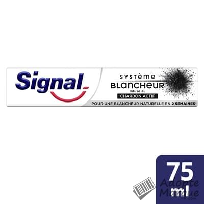 Signal Dentifrice Système Blancheur au Charbon Actif Le tube de 75ML