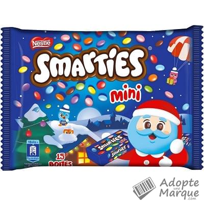 Smarties Mini bonbons au chocolat au lait dragéifiés Le sachet de 216G
