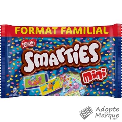 Smarties Mini bonbons au chocolat au lait dragéifiés Le sachet de 375G