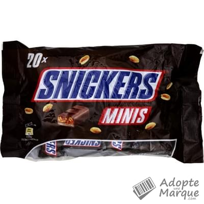 Snickers Mini-Barres Cacahuètes & Caramel avec enrobage Chocolat le sachet de 400g