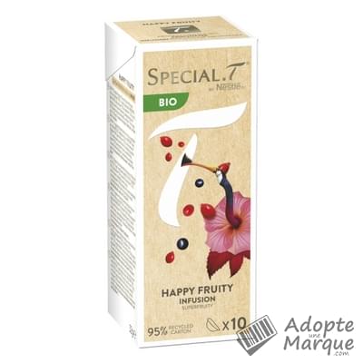 Special.T Infusion Happy Fruity Bio La boîte de 10 capsules